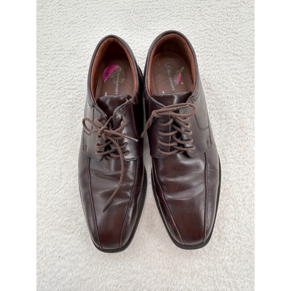 Rockport Adiprene by Adidas Mens Leather Bicycle Toe Oxfords Brown K62535 10.5 M